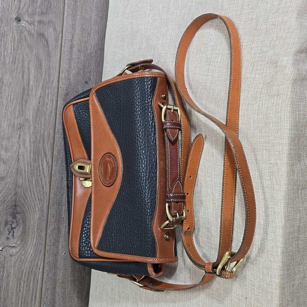 Vintage Dooney & Bourke Pebble Leather Crossbody Shoulder Bag - Picture 7 of 7